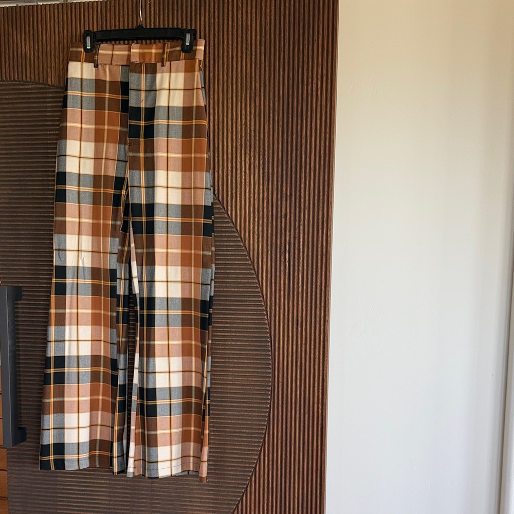 Free People Jules plaid pants
